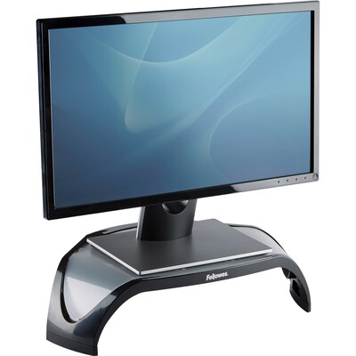 Fellowes Smart Suites Corner Monitor Riser, Up to 32", Black (8020101)