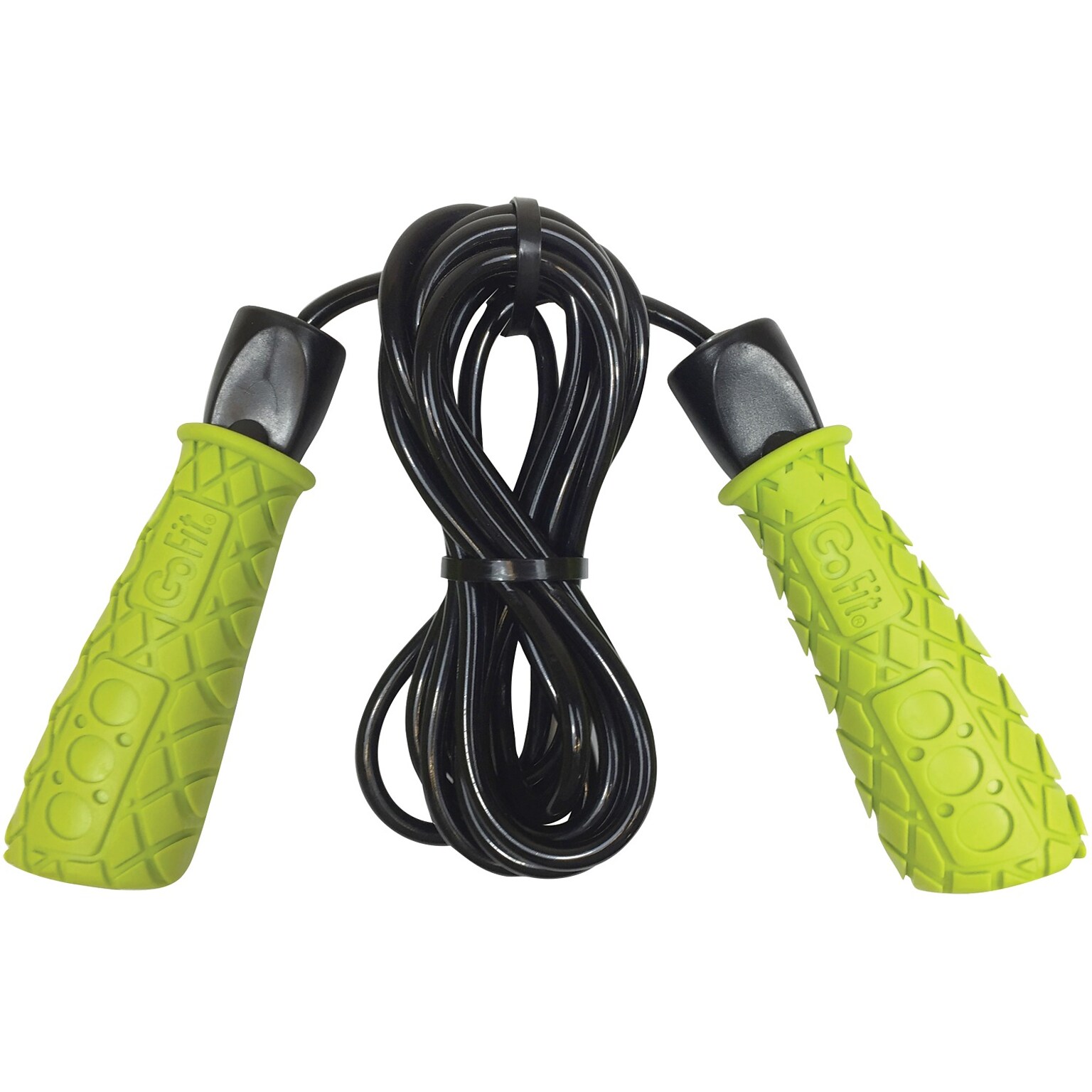 GoFit Black & Green Pro Speed Rope, 9 ft. (GF-2XSR)