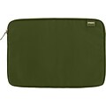 Poppin Travel Happy Nylon Laptop Sleeve for 15 Laptops, Olive/Sun (107625)