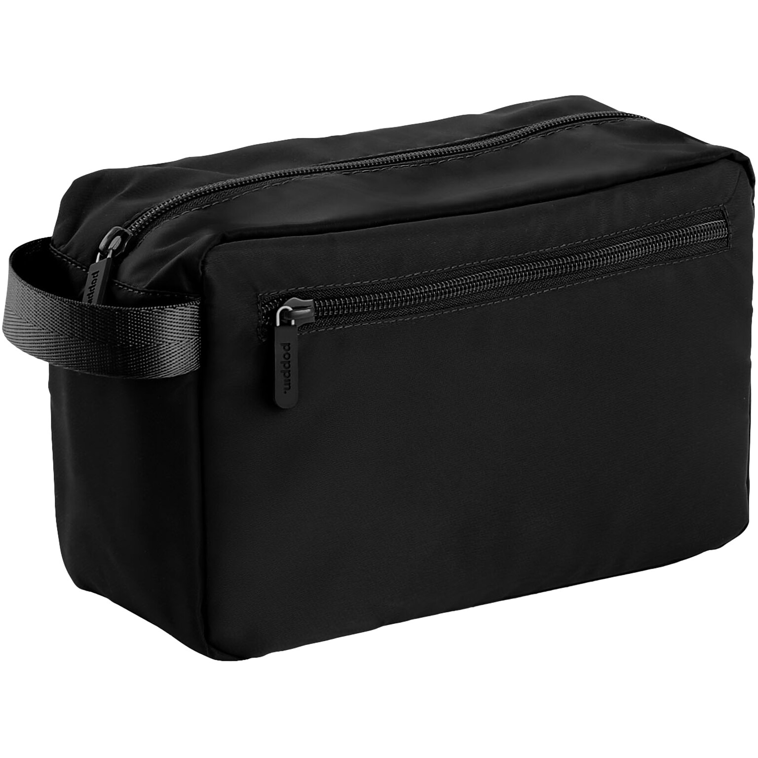 Poppin Travel Happy Nylon Dopp Kit, Black, 6 (107513)