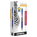 Zebra Sarasa Dry X20 Retractable Gel Pen, Fine Point, 0.5mm, Blue Ink, Dozen (46720)