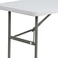 Flash Furniture Elon Folding Table, 48.25" x 24", Granite White (DADYCZ1222)