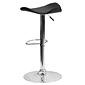 Flash Furniture Contemporary Vinyl Barstool without Back, Adjustable Height, Black (CHTC31002BK)