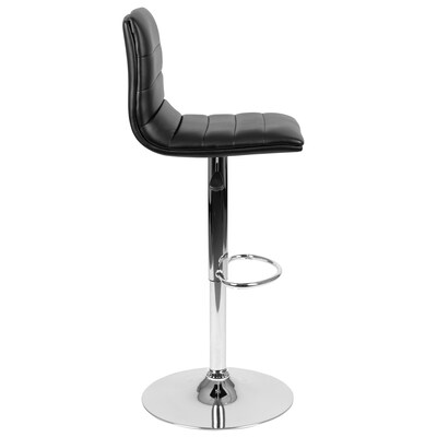 Flash Furniture Contemporary Vinyl Barstool, Adjustable Height, Black (CH920231BK)