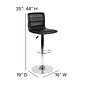 Flash Furniture Contemporary Vinyl Barstool, Adjustable Height, Black (CH920231BK)