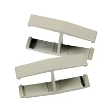 HON Verse Aluminum Panel-to-Panel 180-Degree Connector, Light Gray, 2/Pack (BSXQC180GY)