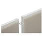 HON Verse Aluminum Panel-to-Panel 180-Degree Connector, Light Gray, 2/Pack (BSXQC180GY)