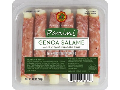 Daniele Panini Genoa Salame, 4.8 Oz., 4/Pack (20230)