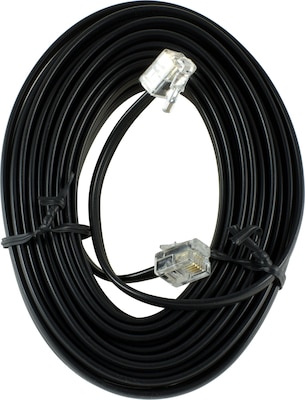 Power Gear 76579 15 Telephone Line Cord, Black