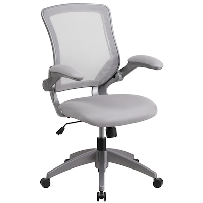 Flash Furniture Kale Ergonomic Mesh Swivel Mid-Back Task Office Chair, Gray (BLZP8805GY)