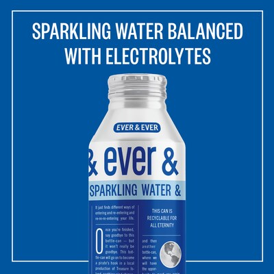 Ever & Ever Reverse Osmosis Sparkling Water, 16 Oz., 12/Carton (800001)