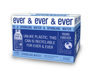 Ever & Ever Reverse Osmosis Sparkling Water, 16 Oz., 12/Carton (800001)