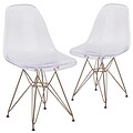 Flash Furniture Ghost Chair Gold Base (2FH130CPC1)