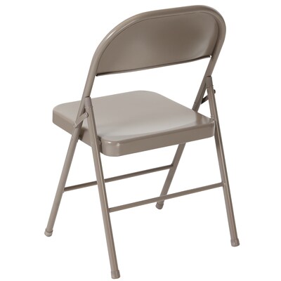 Flash Furniture HERCULES Series Metal Folding Chair, Gray (BDF002GY)