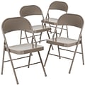Flash Furniture HERCULES Series Metal Folding Chair, 4/Pk (4BDF002GY)