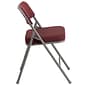 Flash Furniture HERCULES Series Fabric Folding Chair, Burgundy, 2/Pack (2AWMC320AFBG)