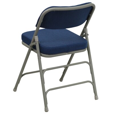 Flash Furniture HERCULES Series Fabric Folding Chair, Navy, 2/Pack (2HAMC320AFNVY)