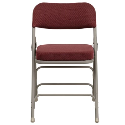 Flash Furniture HERCULES Series Fabric Folding Chair, Burgundy, 2/Pack (2HAMC320AFBY)