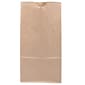 JAM Paper Kraft Lunch Bags, Medium, 5" x 9.75" x 3", Brown Kraft Recycled, Bulk 500 Bags/Box (691KRBRB)