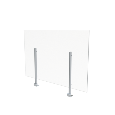 Global Clamp Mount Sneeze Guard, 36H x 36W, Clear Acrylic (GCTCSG3636LP)
