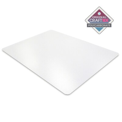 Floortex CraftTex Polycarbonate Table Protector, 59" x 29", Clear (FRCRAFT2949RA)