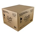 Berkley Square Individually Wrapped Polypropylene Serving Set, Medium-Weight, Black, 250 Sets/Carton (1131225)