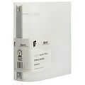JAM Paper Plastic 3 Inch Binder, Clear 3 Ring Binder, 108/Pack (821T3CLB)