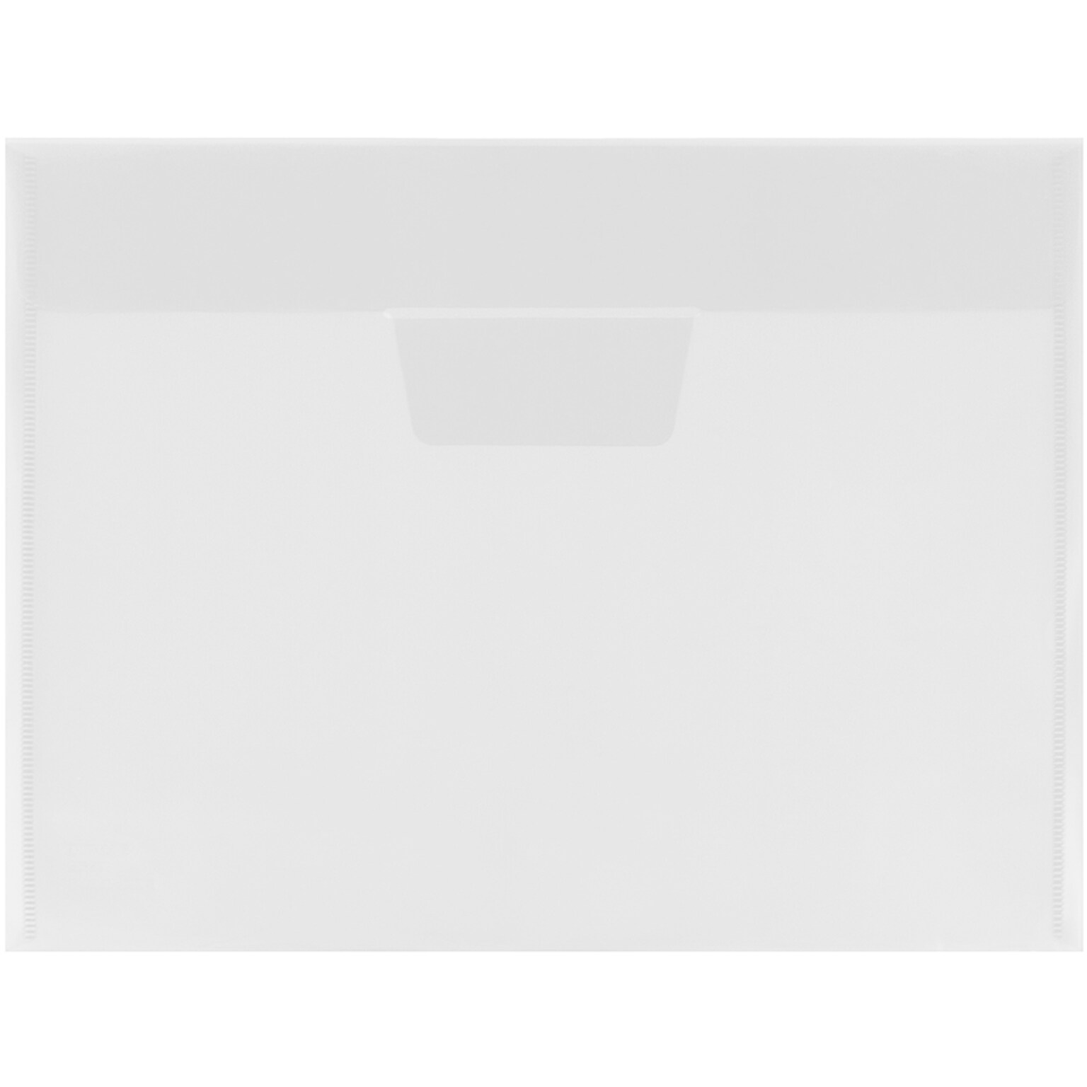 JAM Paper Plastic Envelopes with Tuck Flap Closure, Letter Booklet, 8.875 x 12, Clear, 12/Pack (SE353)