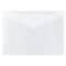 JAM Paper Poly Envelope with Snap Closure, Letter Size, Clear, 12/Pack (218S0CLG)