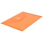 JAM Paper Plastic Envelopes with Hook & Loop Closure, Index Booklet, 5.5 x 7.5, Orange, 12/Pack (920V0OR)