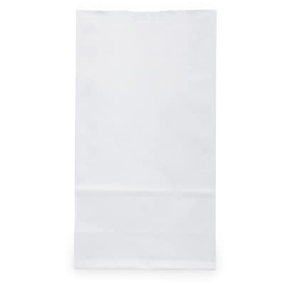 JAM Paper Kraft Lunch Bags, Small, 8" x 4.25" x 2.25", White, 25/Pack (690KRWH)