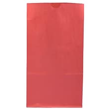 JAM Paper Kraft Lunch Bags, Large, 11 x 6 x 3.5, Red, Bulk 500 Bags/Box (692KRREB)