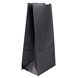 JAM Paper Kraft Lunch Bags, Large, 11 x 6 x 3.5, Black, Bulk 500 Bags/Box (692KRBLB)