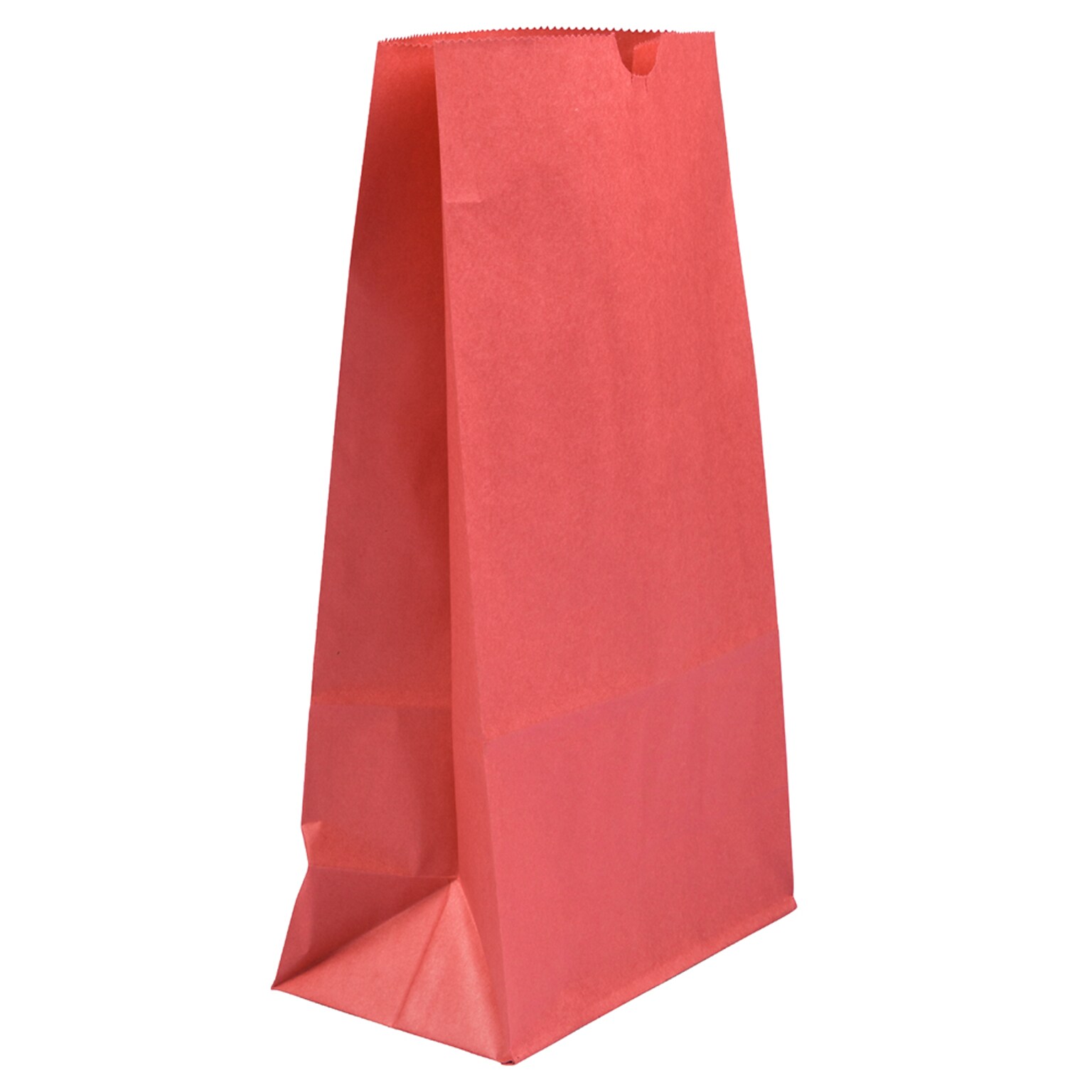 JAM Paper Kraft Lunch Bags, Large, 11 x 6 x 3.5, Red, Bulk 500 Bags/Box (692KRREB)