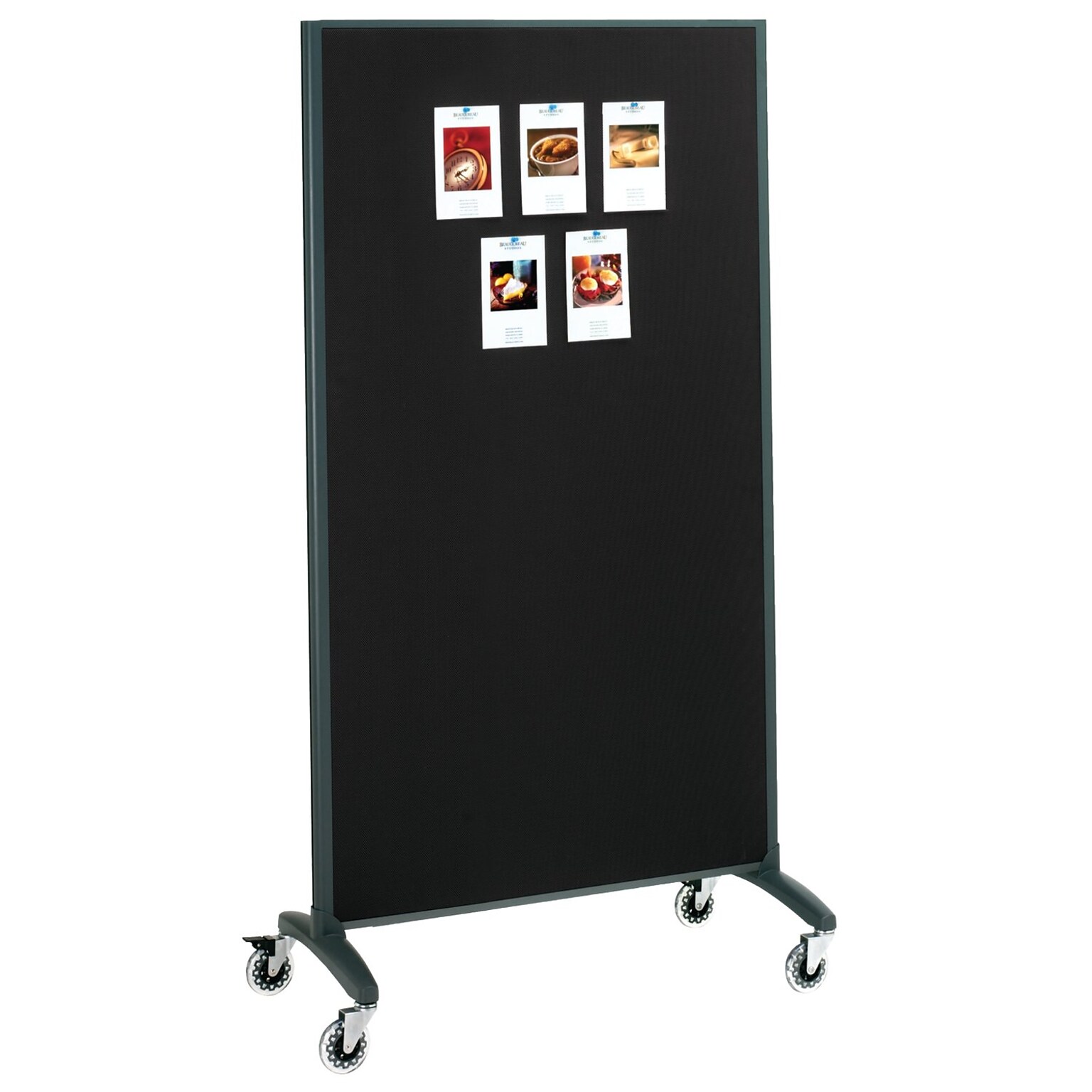 Quartet Motion DuraMax 6H x 3W Whiteboard Surface Room Divider With Graphite Frame (6630MB)