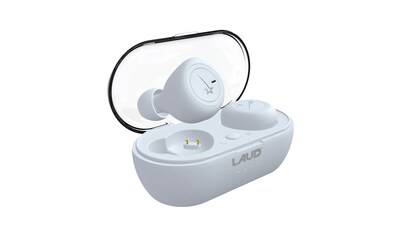 Laud Wireless Bluetooth Stereo Earphones, White (LAUDAIR)
