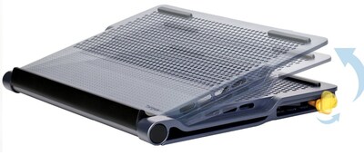 Targus Chill Mat+ for 17" Laptops, 4-Port USB HUB, Black (AWE81US)