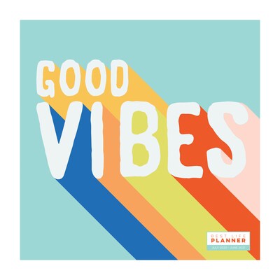 2020-2021 TF Publishing 12 x 12 Planner, Best Life, Good Vibes (21-4704A)