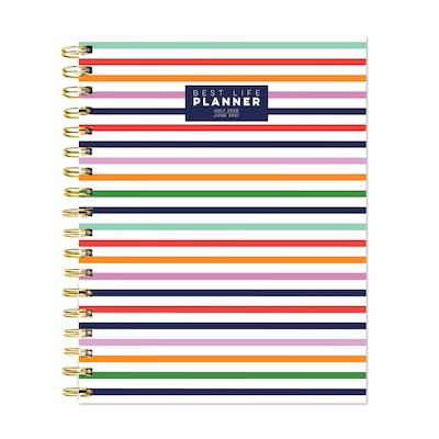 2020-2021 TF Publishing 7 x 9 Planner, Best Life Luxe, Preppy Stripe (21-5213A)
