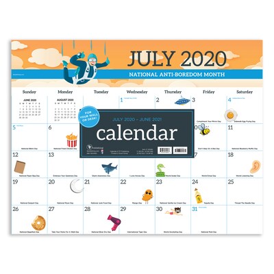 2020-2021 TF Publishing 17 x 22 Desk Pad Calendar, Every day is a Holiday, Multicolor (21-8048A)