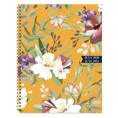 2020-2021 TF Publishing 8.5 x 11 Planner, Classic Series Golden Flowers, Multicolor (21-9702A)