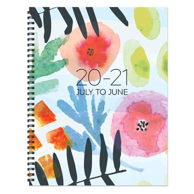 2020-2021 TF Publishing 8.5 x 11 Planner, Bold, Modern Blossoms (21-9704A)