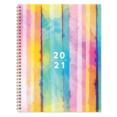 2020-2021 TF Publishing 8.5 x 11 Planner, Colorful, Painted Stripe (21-9712A)