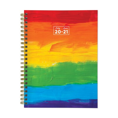 2020-2021 TF Publishing 6.5 x 8 Planner, Colorful Series Rainbow Paint, Multicolor (21-9213A)