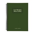 2020-2021 TF Publishing 6.5 x 8 Planner, Kraft Series, Less Monday More Coffee (21-9265A)