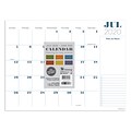 2020-2021 TF Publishing 9 x 12 Desk Pad Calendar, Professional Mini, White/Blue (21-8599A)
