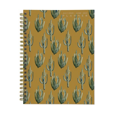 2020-2021 TF Publishing 6.5 x 8 Planner, Classic Series Mustard Cactus, Multicolor (21-9042A)