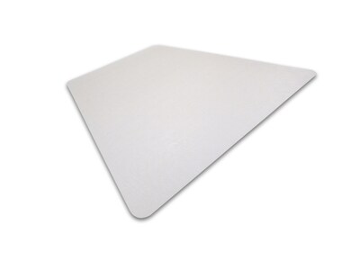 Floortex® Ultimat® 48 x 60" Trapezoid Chair Mat for Hard Floors, Polycarbonate (1215019TR)