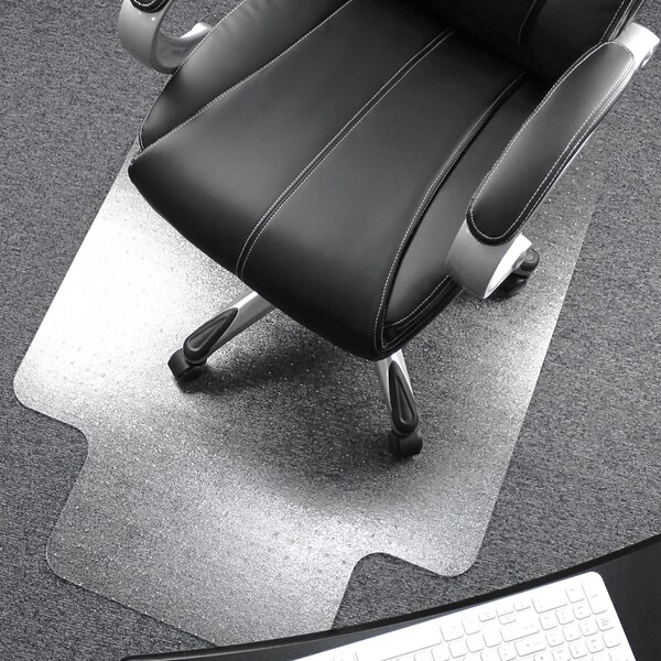 Floortex® Ultimat® 48 x 60 Rectangular with Lip Chair Mat for Carpets over 1/2, Polycarbonate (1115227LR)