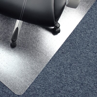 Floortex® Advantagemat® Phthalate Free 48" x 60" Rectangular Chair Mat for Carpets up to 1/4", Vinyl (PF1115225EV)